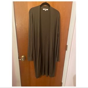 LOFT Ribbed Duster Cardigan